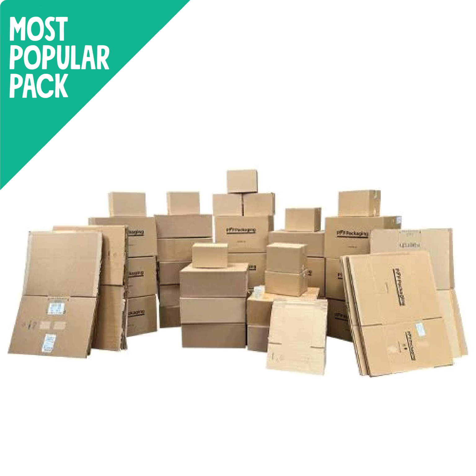 Large Home Moving Pack – 51 Mixed Cardboard Boxes - Reuseabox