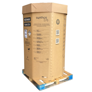 AOC123 Used Printed Extra Heavy Duty Double Wall Cardboard Octabin